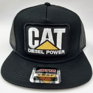 CAT Diesel Power Retro Vintage Style American Equipment Operator Patch Trucker C